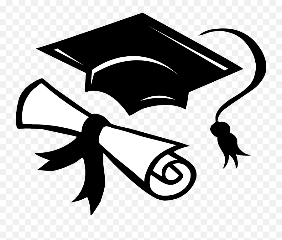 Download Cap Clipart Gown - Graduation Cap And Diploma Clip Cap And Gown Clipart Emoji,Graduation Cap Clipart