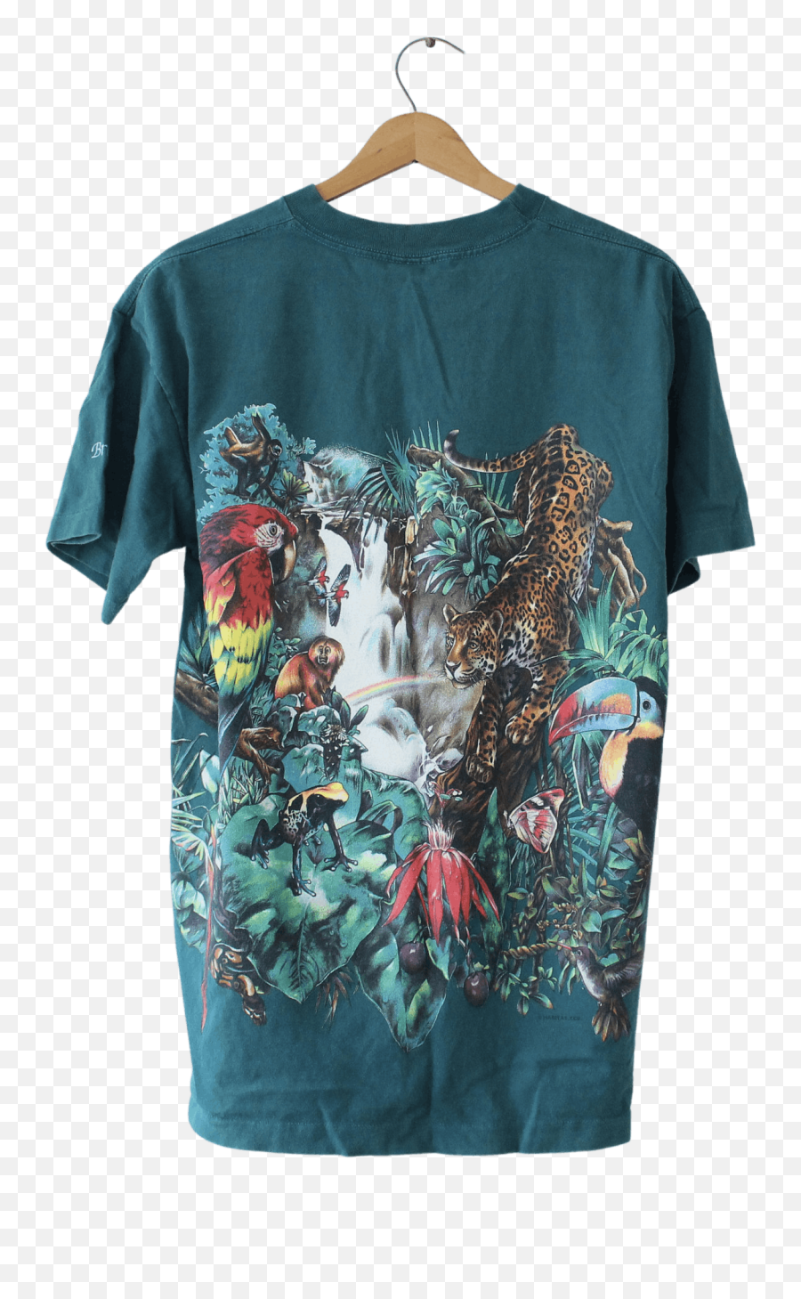 Vintage Green Bronx Zoo Rainforest T - Shirt By Signal Free Emoji,Bronx Zoo Logo