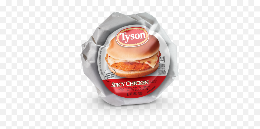 Tyson Spicy Chicken Sandwich With Pepper Jack Cheese On A Emoji,Tyson Foods Logo