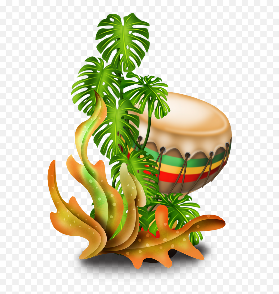Moana Clipart - Hawaiian Drums Clip Art Png Download Tropical Hawaiian Clipart Png Emoji,Moana Clipart