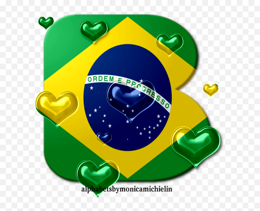 Monica Michielin Alphabets Brazil Flag Alphabet And Icons Emoji,Bandeira Brasil Png