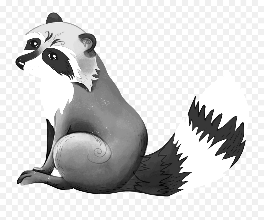 Coloring Page Of A Raccoon Emoji,Raccoons Clipart