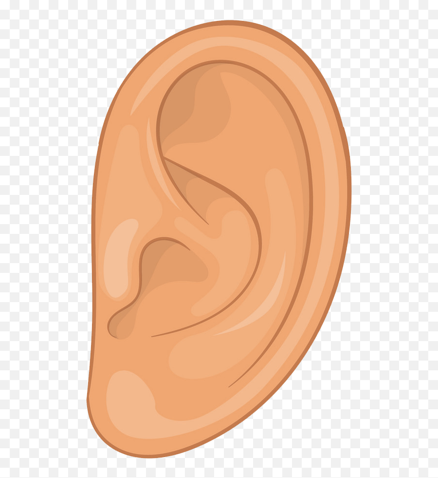 Elf Ears Clipart - Ear Cartoon No Background Emoji,Ears Clipart