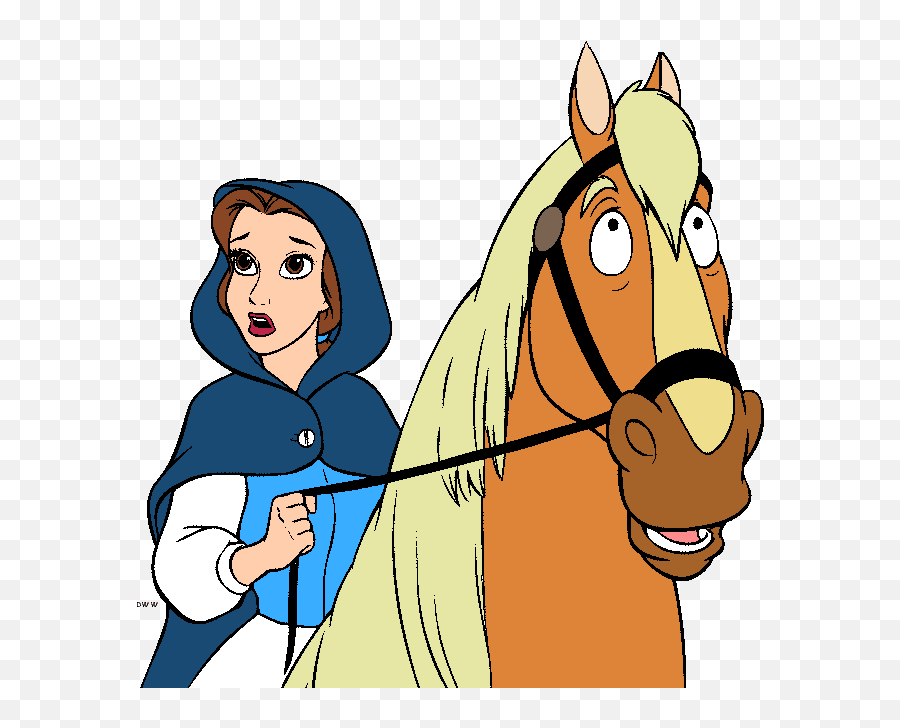 Belle Clipart From Disneyu0027s Beauty And The Beast - Quality Belle Beauty And The Beast Horse Emoji,Beauty And The Beast Clipart