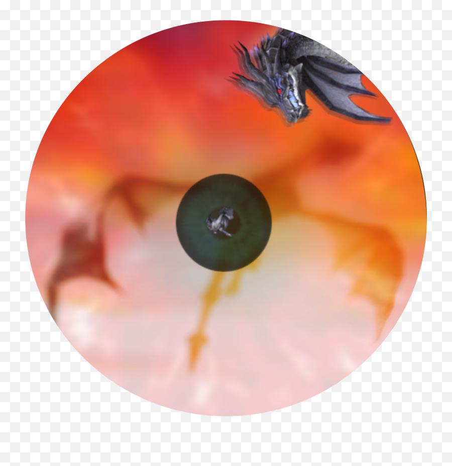 Eye Pupil Dragon Red Grey Sticker By Ruttilasi - Optical Disc Emoji,Red Eye Meme Png