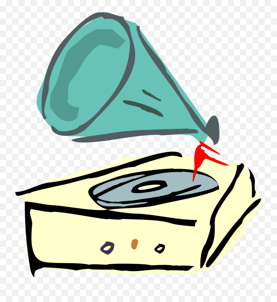 Record Player Clip Art At Clker - Record Player Vinyl Clipart Emoji,Record Clipart