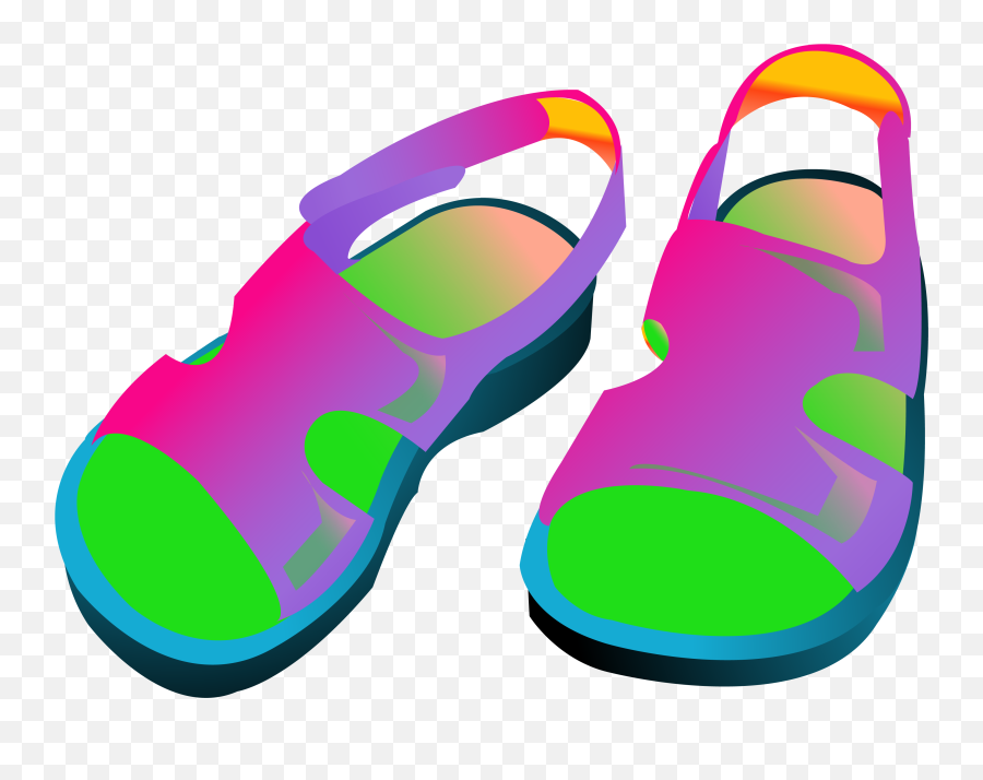 Flip Flops Sandals Clipart Transparent - Sandals Png Clipart Emoji,Flip Flop Clipart