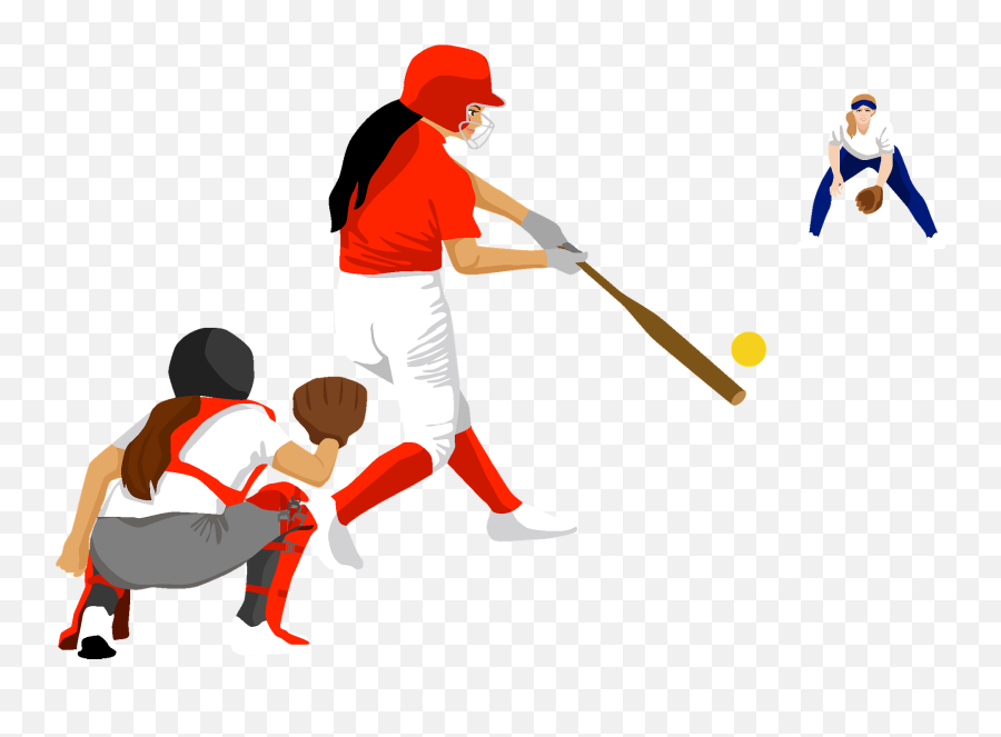 Softball Clipart - Softball Team Clipart Png Emoji,Softball Clipart