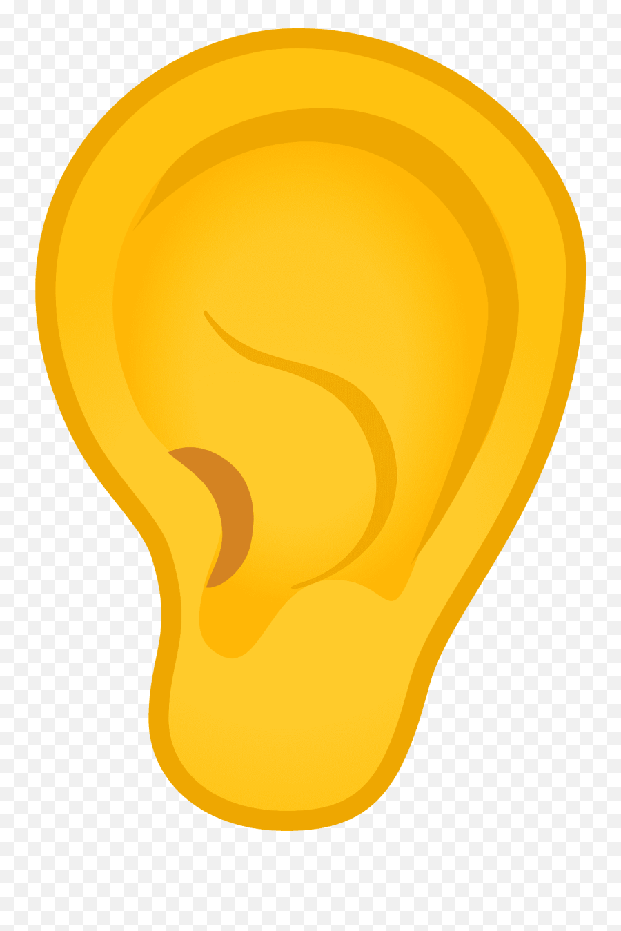 Orangelogoyellowlineclip Artcirclesymbolfontgraphics - Ears Emoji,Ear Clipart