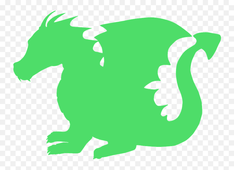 Dragon Silhouette - Free Vector Silhouettes Creazilla Dragon Silhouette Cute Emoji,Dragon Silhouette Png
