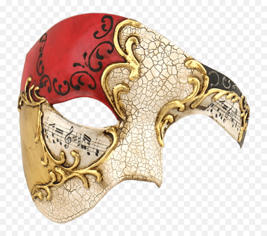 Masquerade Face Mask Transparent Png - Phantom Of The Opera Masks Color Emoji,Mask Transparent