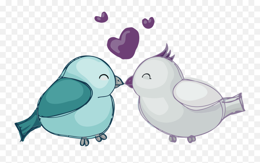 Two Birds In Love Clipart Free Download Transparent Png - Two Birds Clipart Emoji,Love Clipart