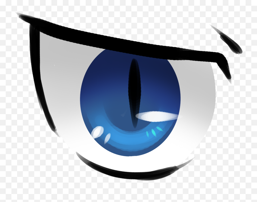 Download 0 - Anime Blue Eye Transparent Emoji,Anime Eye Png