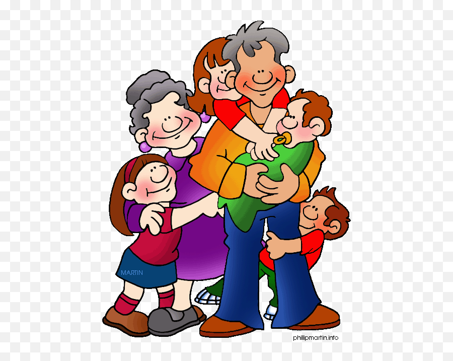 Black Family Clip Art At Vector Clip - Clipart Grandparents Day Emoji,Family Clipart