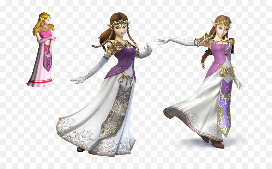 Image A Comparison Of Zelda In The Different Smash Bros - Princess Zelda Emoji,Zelda Png
