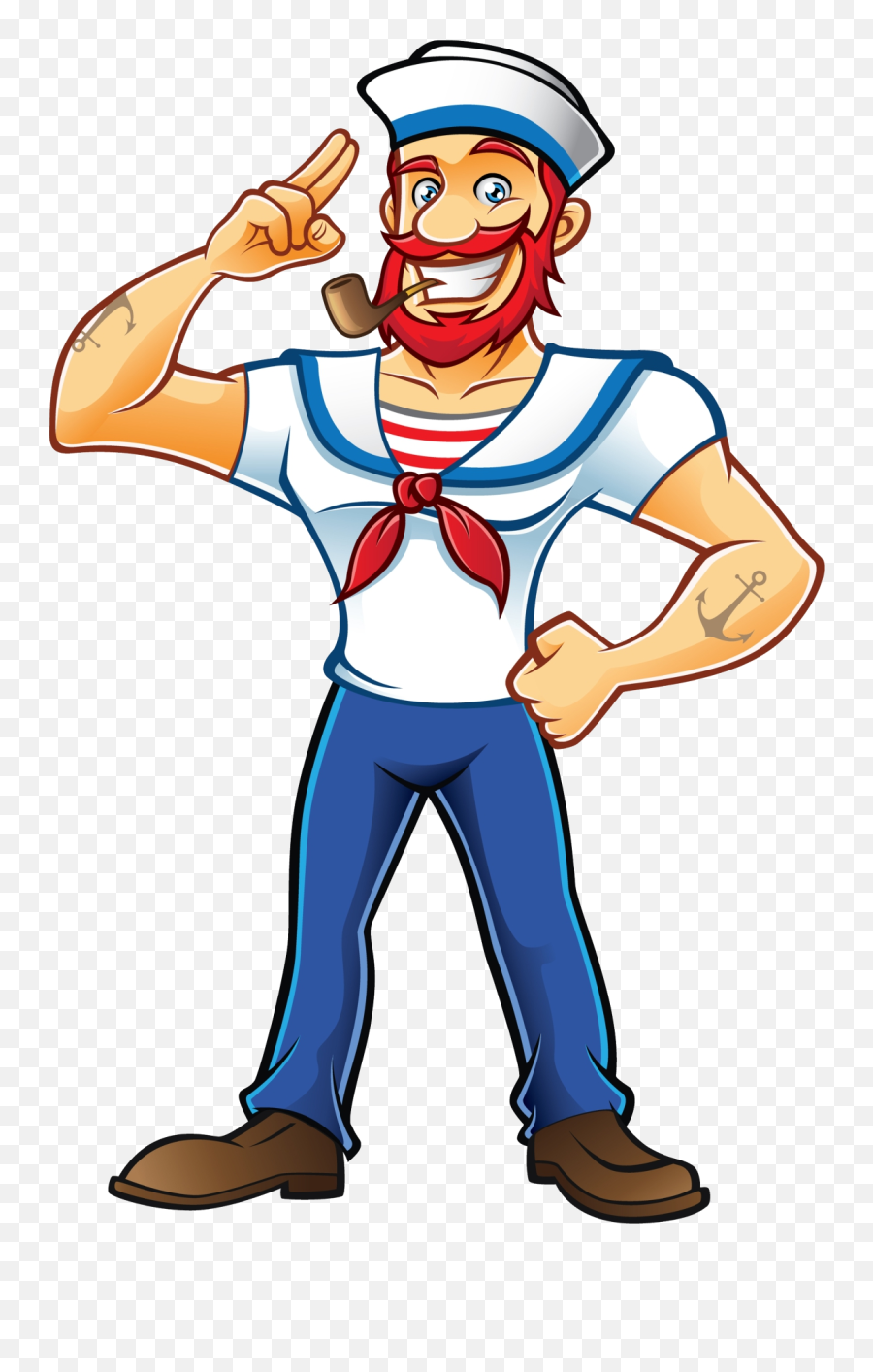 Download Clipart Resolution 11681784 - Cartoon Sailor Sailor Cartoon Png Emoji,Sailor Clipart