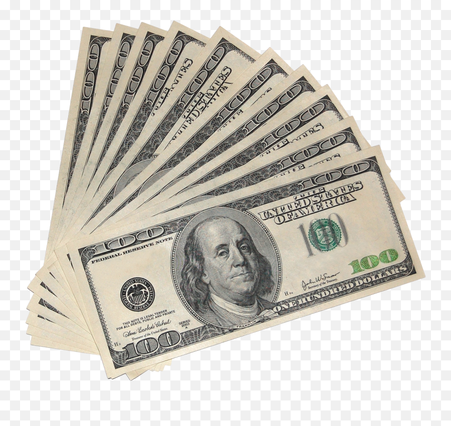 Us Currency Png Image Transparent - Png 1109 Free Png 100 Dollar Bill No Background Emoji,Money Png