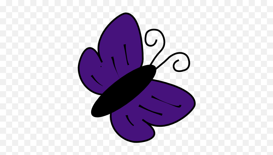 Download Hd Butterflies Clipart Violet - Violet Butterfly Animated Butterfly Red Emoji,Butterflies Clipart