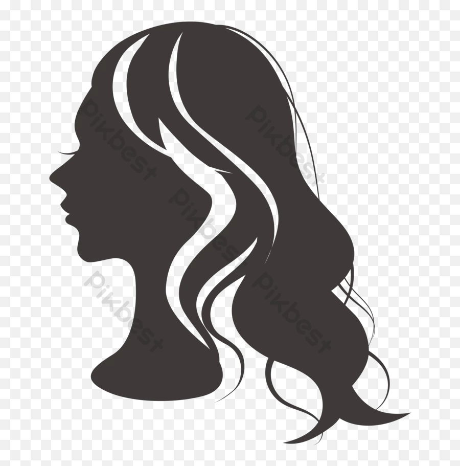 Exquisite Woman Profile Silhouette Vector Png Images Ai Emoji,Profile Png