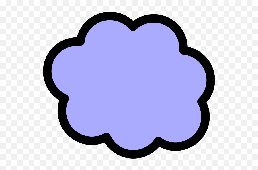 Clipart Light Purple Cloud Transparent Emoji,Blue Cloud Png