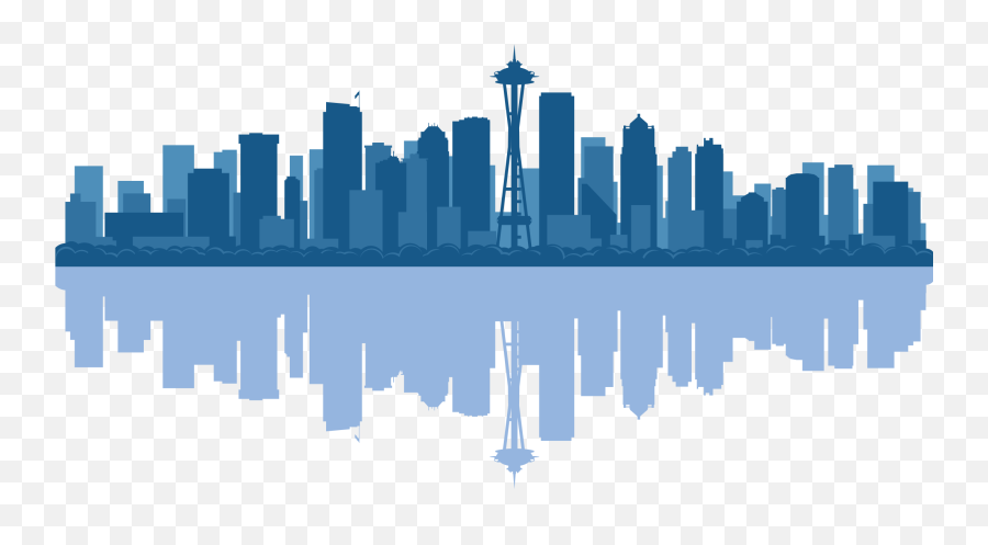 Seattle Mariners Desktop Wallpaper - Skyline Blue Silhouette Png Emoji,Seattle Mariners Logo