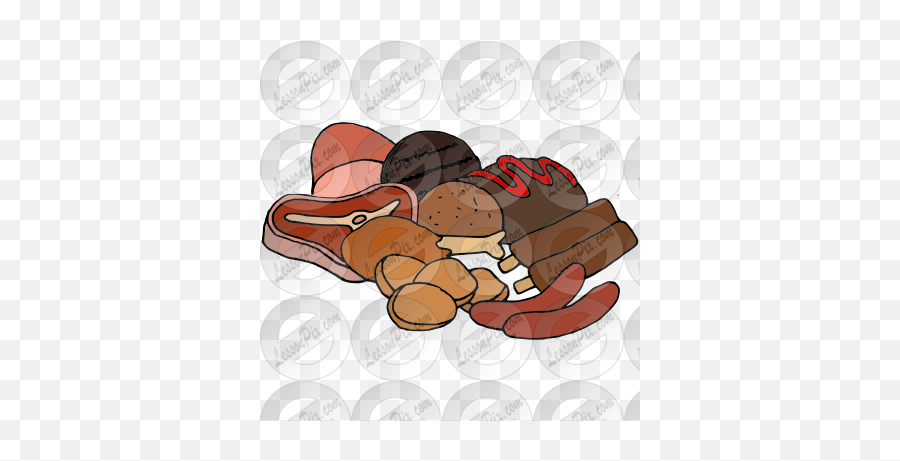 Meat Picture For Classroom Therapy Use - Great Meat Clipart Nut Emoji,Meat Clipart