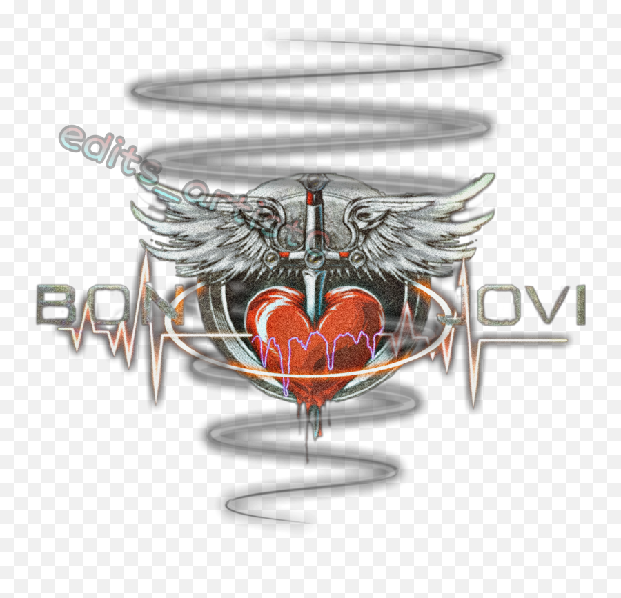 Bonjovi Bon Jovi Heart Sticker - Bon Jovi Emblem Emoji,Bon Jovi Logo
