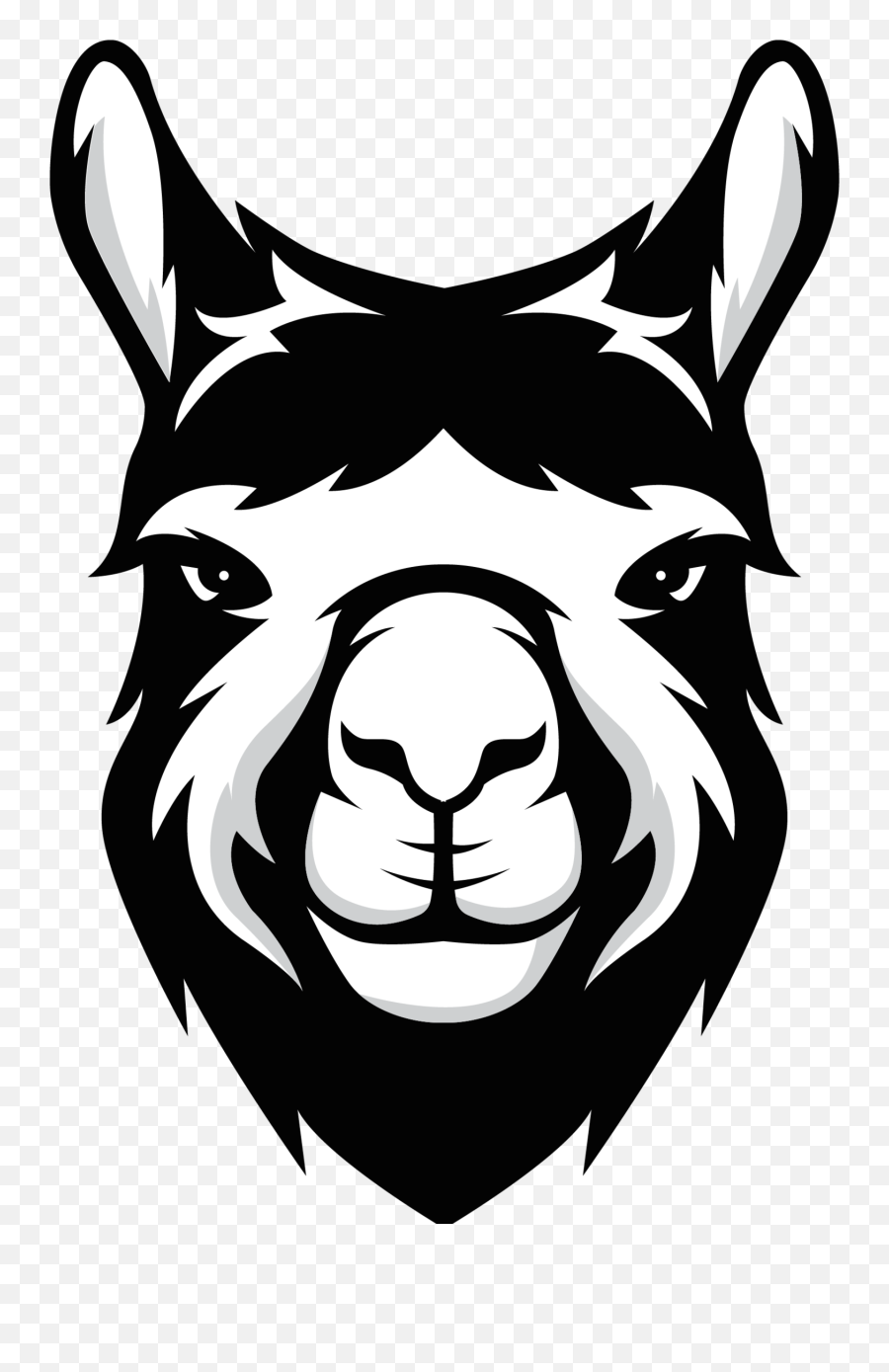 Alpaca Clipart Head Alpaca Head - Alpaca Head Png Emoji,Llama Clipart Black And White