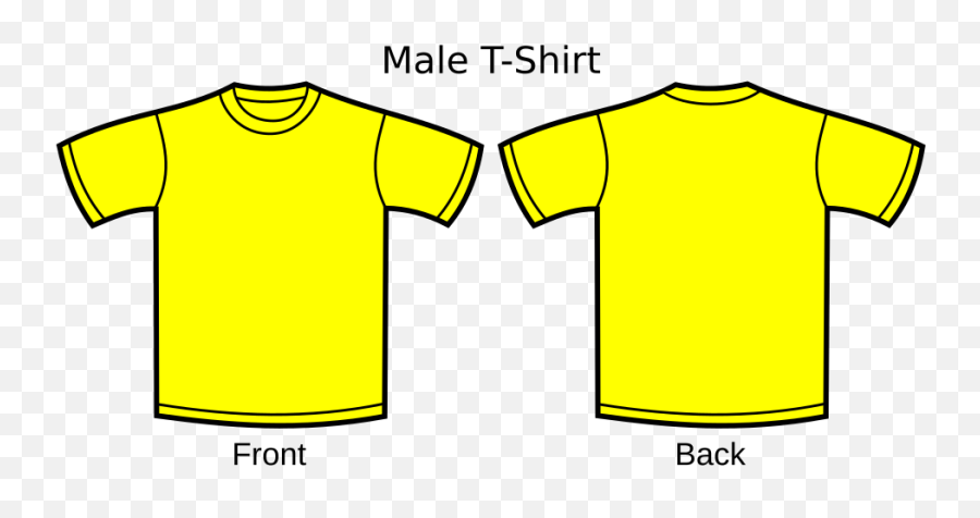 Yellow T - Shirt Png Svg Clip Art For Web Download Clip Art Short Sleeve Emoji,Tshirt Clipart