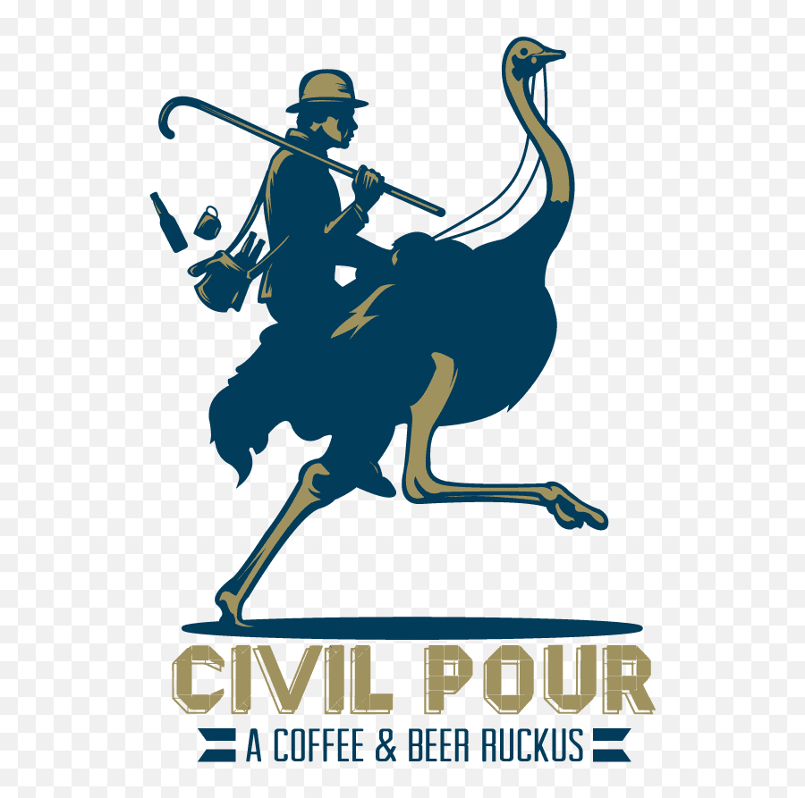 Civil Pour - A Coffee And Beer Ruckus Specialty Coffee Ratite Emoji,Coffee Logos