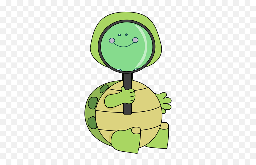 Turtle Looking Through Magnifying Glass - Turtle Magnifying Glass Clipart Emoji,Magnifying Glass Clipart