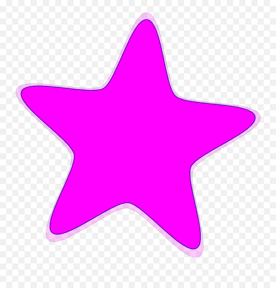Star Clipart Pink - Png Download Full Size Clipart Pink Star Cartoon Png Emoji,Star Border Clipart