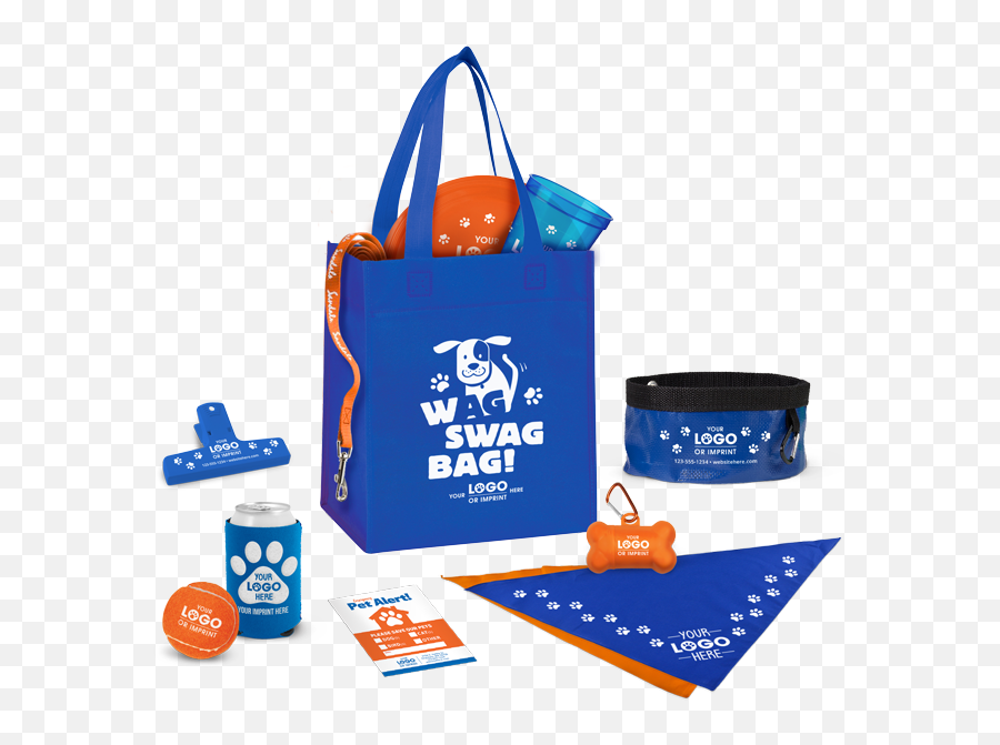 Promo Swag Bags - Blue Swag Bag Emoji,Logo Bags