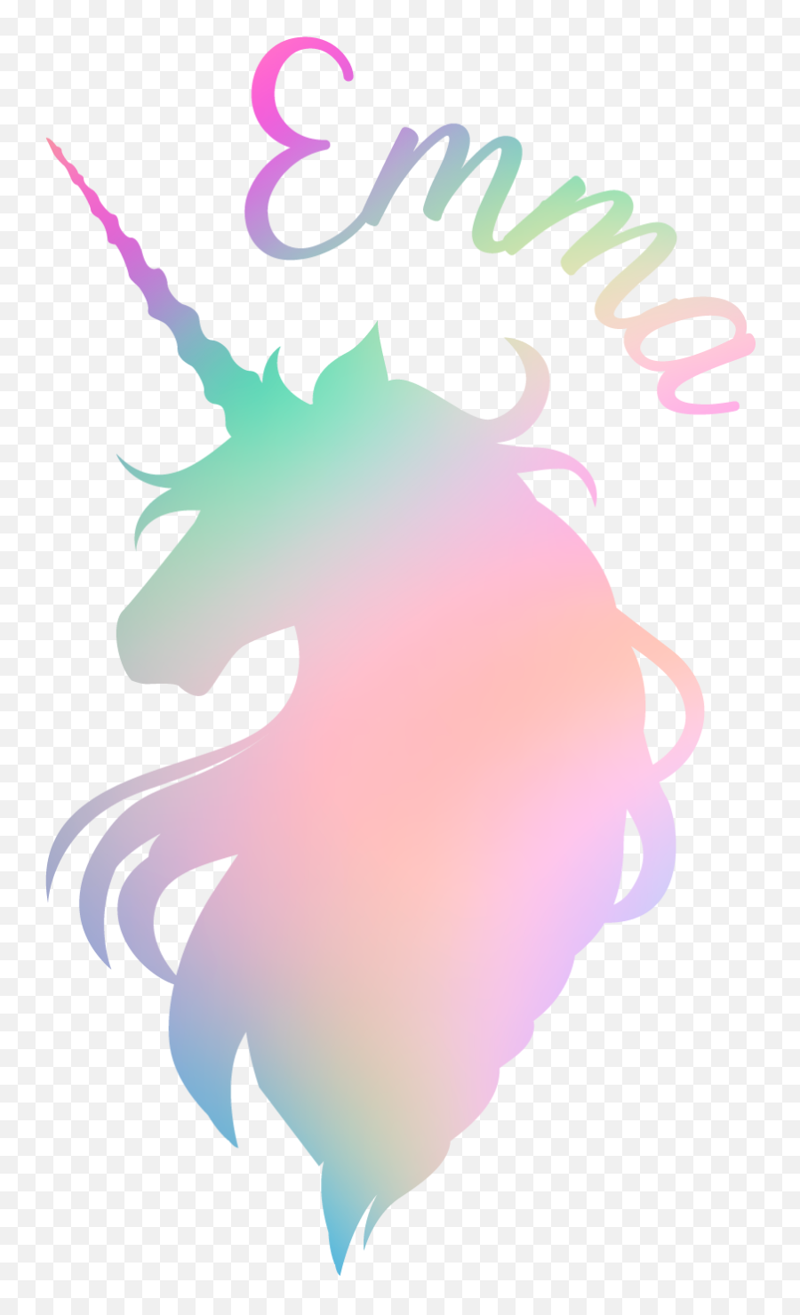 Customizable Unicorn Silhouette Fantasy Wall Sticker - Imagenes De Unicornios Siluetas Emoji,Unicorn Silhouette Png