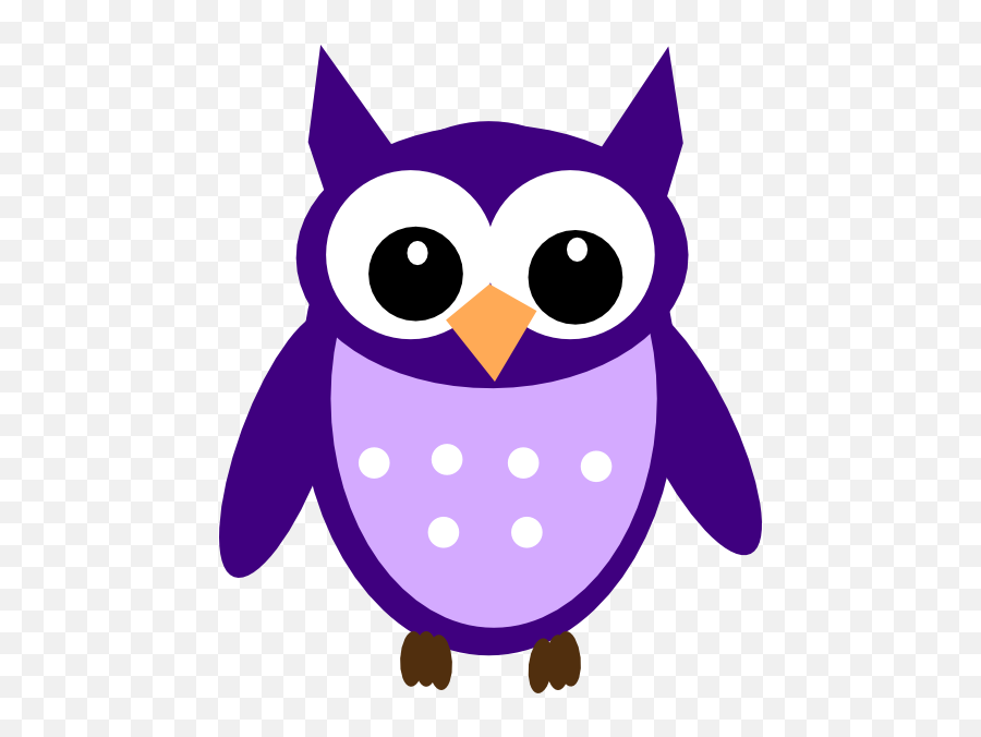 Dark Purple Owl Clip Art At Clkercom - Vector Clip Art Clip Art Purple Owl Emoji,Darkness Clipart