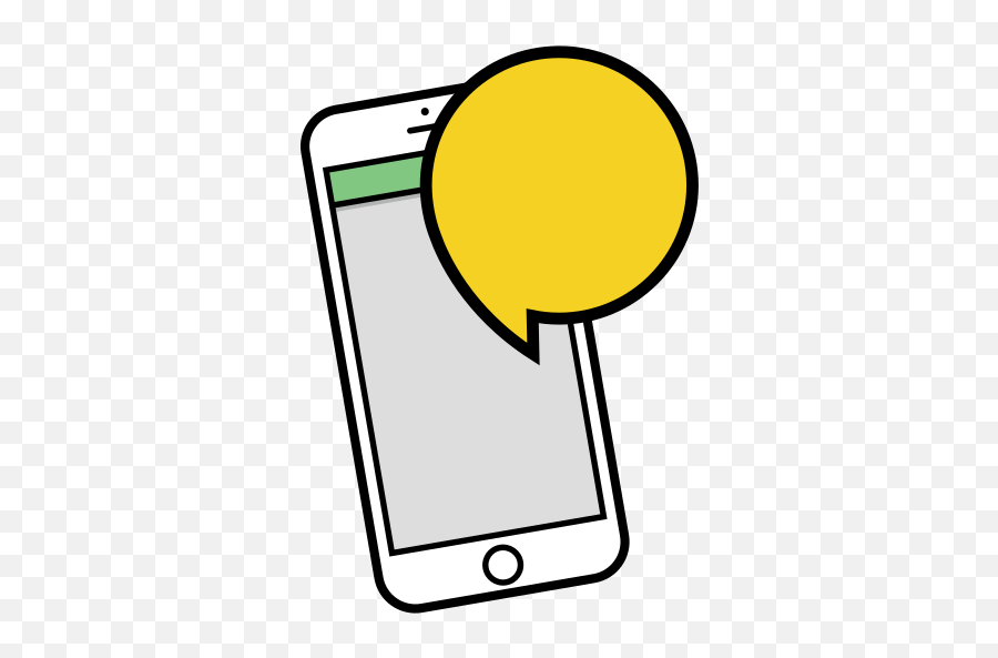 Iphone Phone Sms Text Message Icon - Text Message Icon Emoji,Iphone Text Bubble Png
