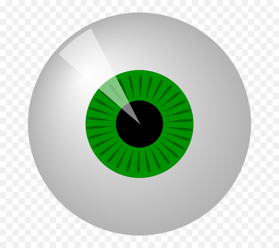 Green Eye Clip Art At Clkercom - Vector Clip Art Online Green Eye Animated Emoji,Crazy Eyes Png