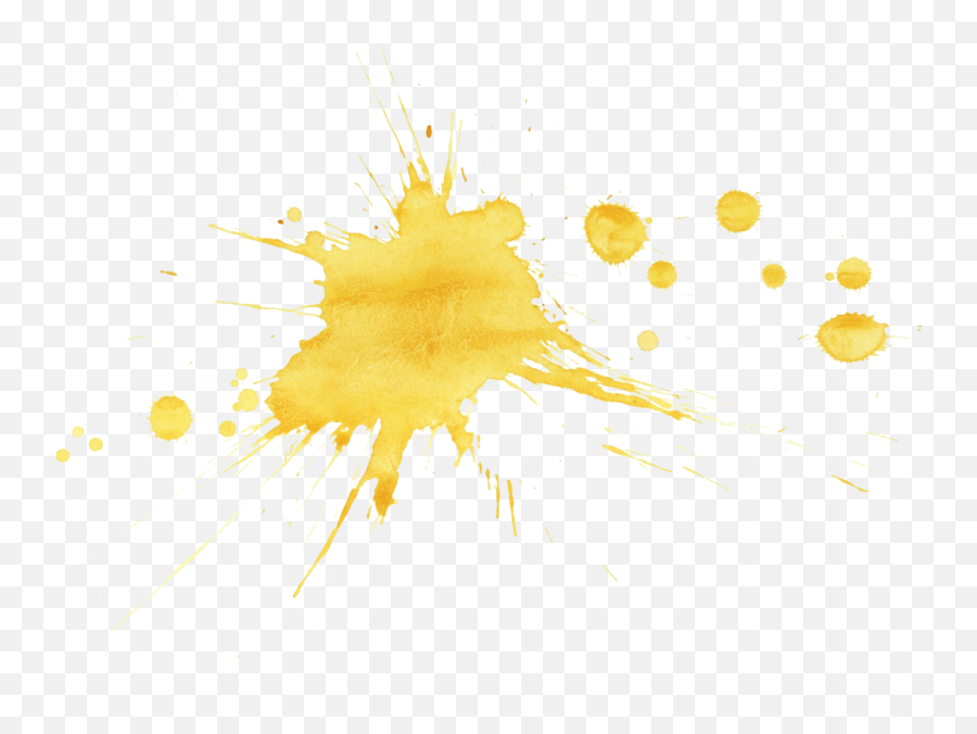 20 Yellow Watercolor Splatter Png Transparent Onlygfx - Gold Paint Splat Png Emoji,Splatter Png