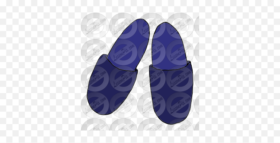 Slippers Picture For Classroom - Round Toe Emoji,Slippers Clipart