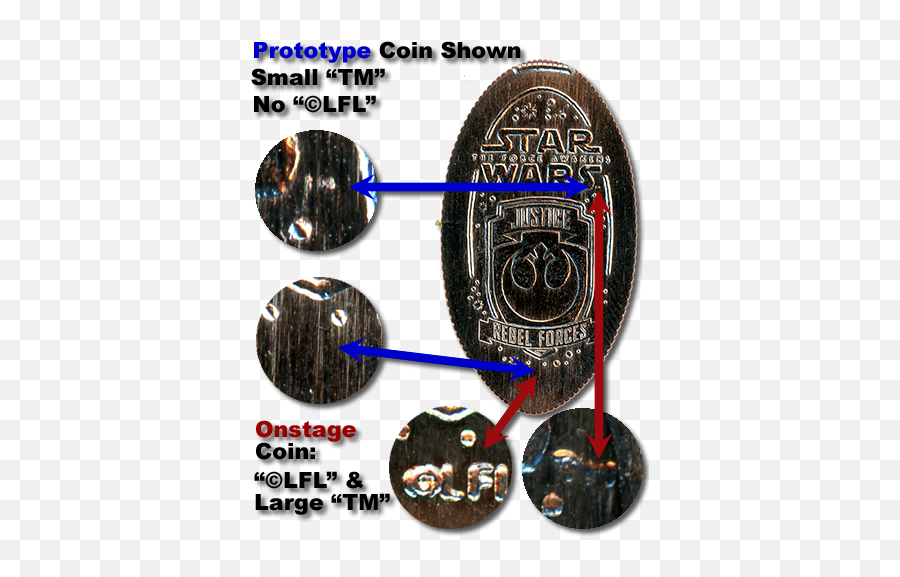 Prototype Star Wars Pressed Coins - Artifact Emoji,Star Wars Rebel Logo