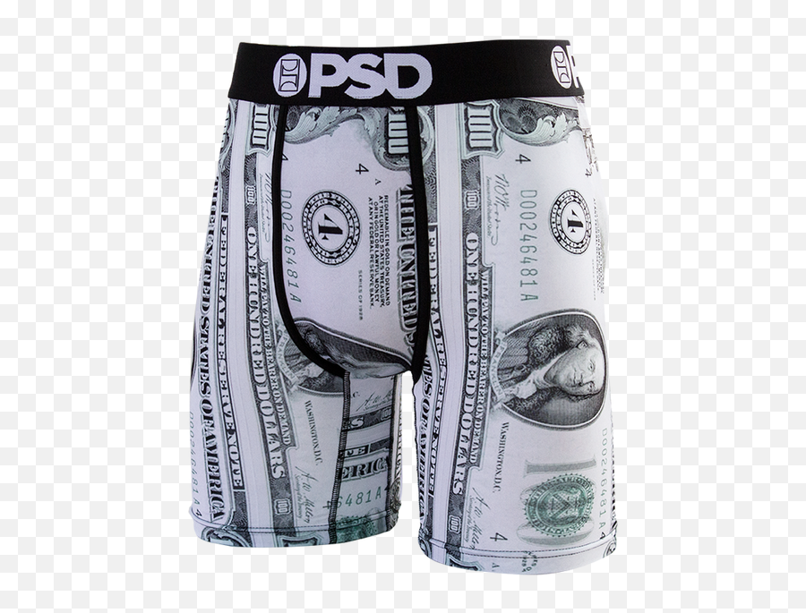 Download Hundred Dollar Bills Boxer Briefs - Psd Underwear Emoji,Underwear Png