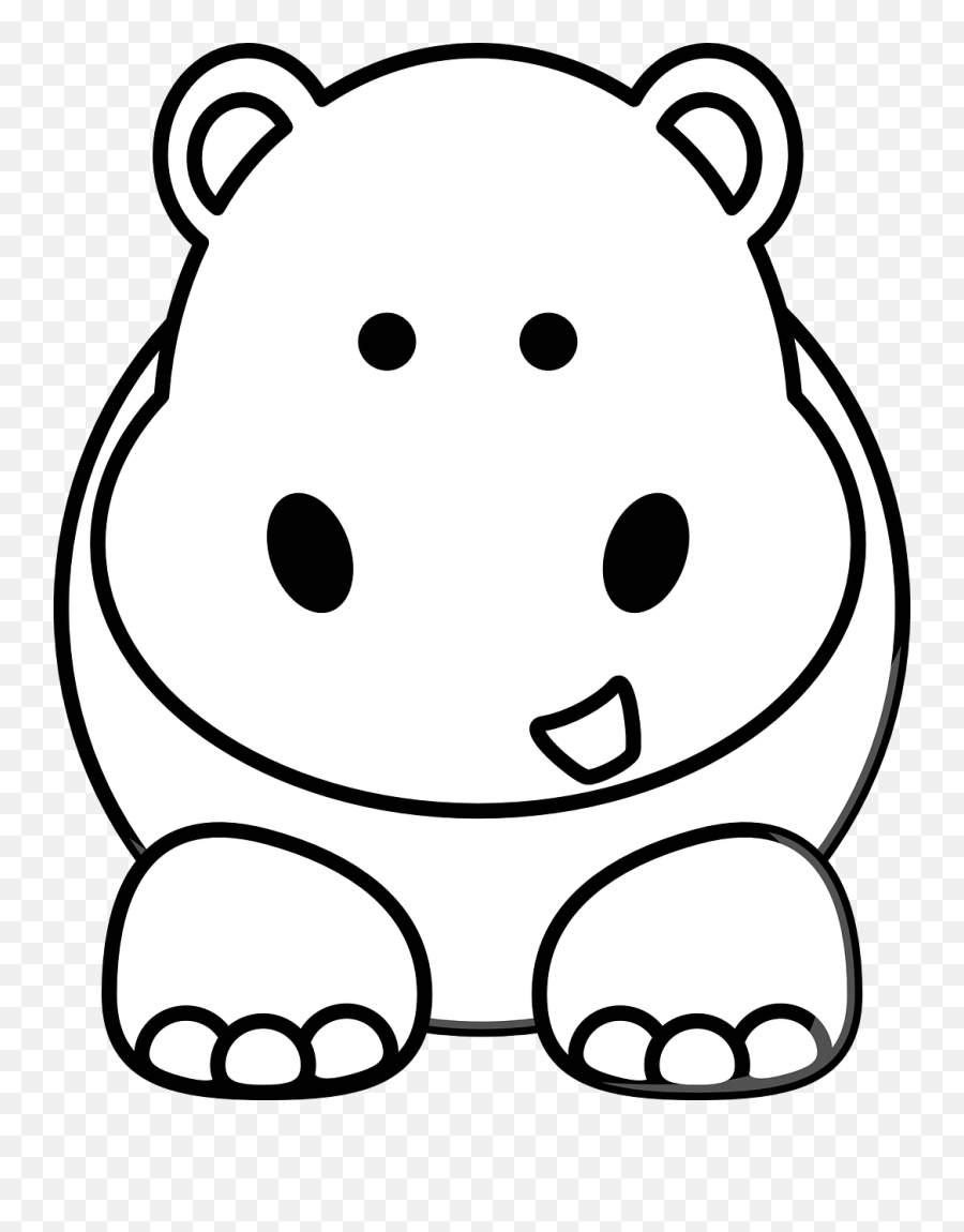 Cartoon Hippo Svg Clip Arts Download - Download Clip Art Hippopotamus Emoji,Hippo Clipart
