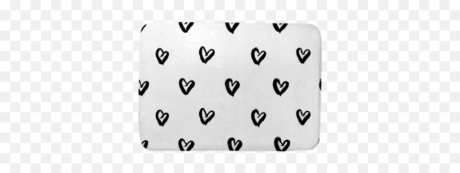 Seamless Pattern With Hand Drawn Ink Black Hearts Cute Emoji,Scribble Heart Png