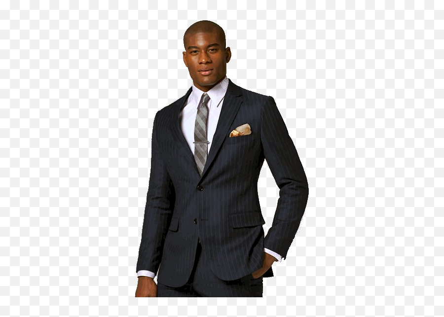 Man In Business Suit - Transparent Black Man In Suit Png Emoji,Suit Png