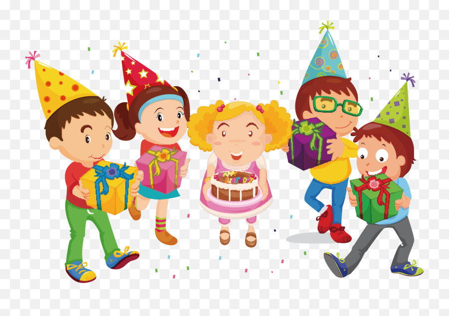 Library Of Childrens Christmas Party Transparent Library Png - Celebrating Birthday Clipart Png Emoji,Christmas Party Clipart