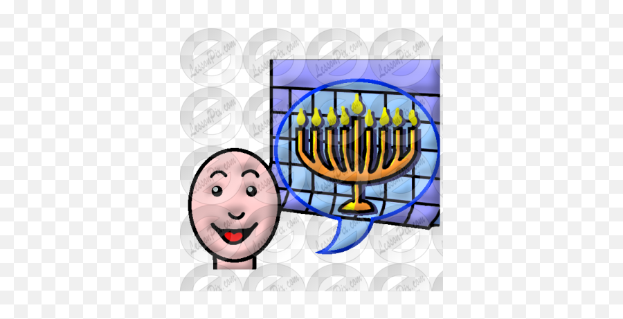 Happy Hanukkah Picture For Classroom - Menorah Emoji,Hanukkah Clipart