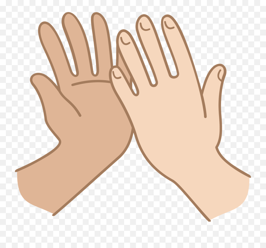High Five Clipart - Safety Glove Emoji,High Five Clipart