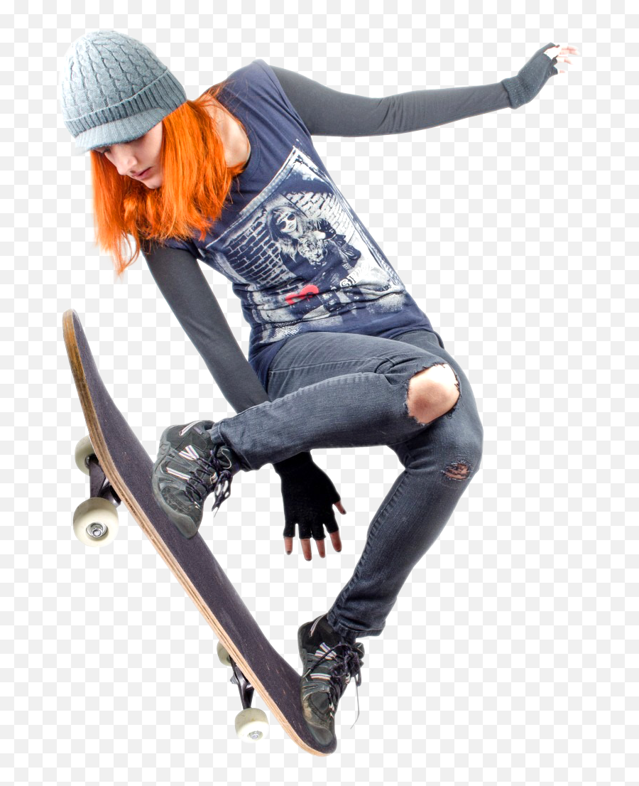 Girl Skateboard - Skateboarding Png Transparent Emoji,Girl Skate Logos