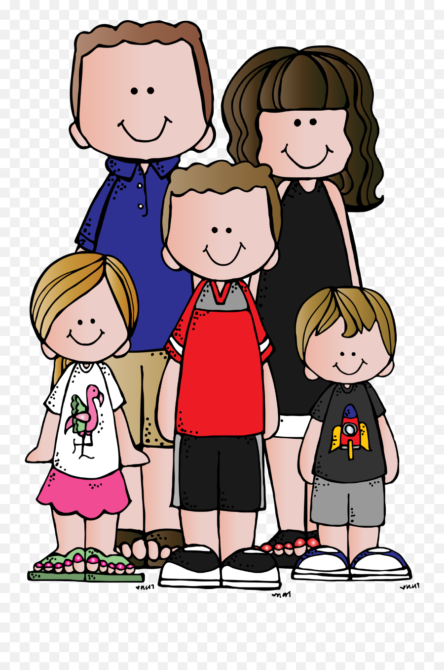 Clipart Math Family - Melonheadz Family Clipart Emoji,Family Clipart