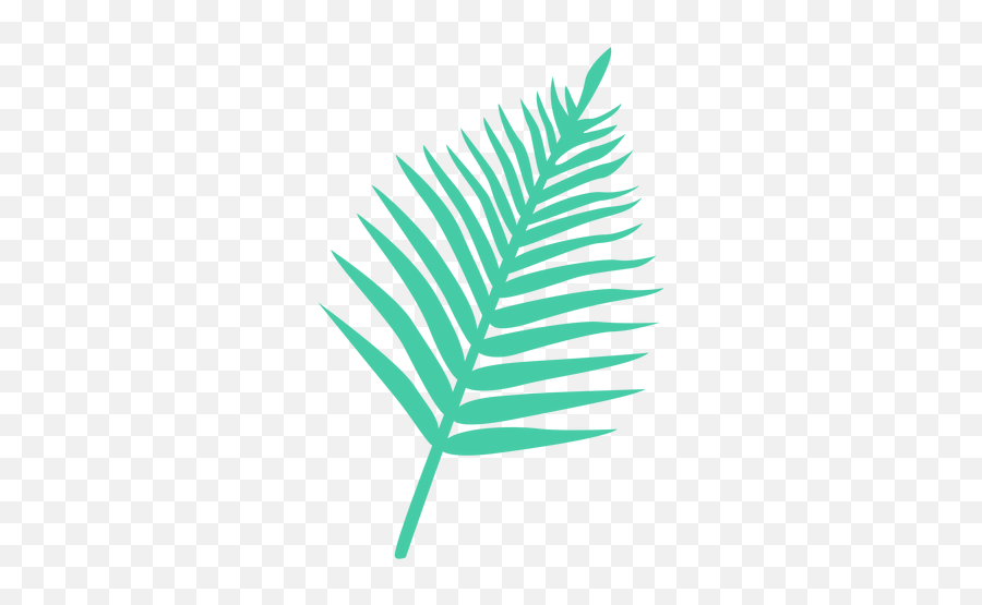 Palm Leaf Tropical Silhouette - Vertical Emoji,Tropical Png